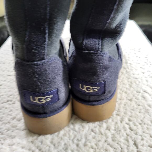 UGG Amie Wedge Boot navy blue bootie women's bootie SIZE 6 - Picture 5 of 7